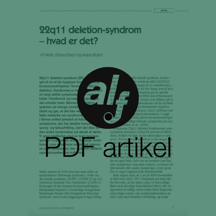 22q11 deletion-syndrom - hvad er det?