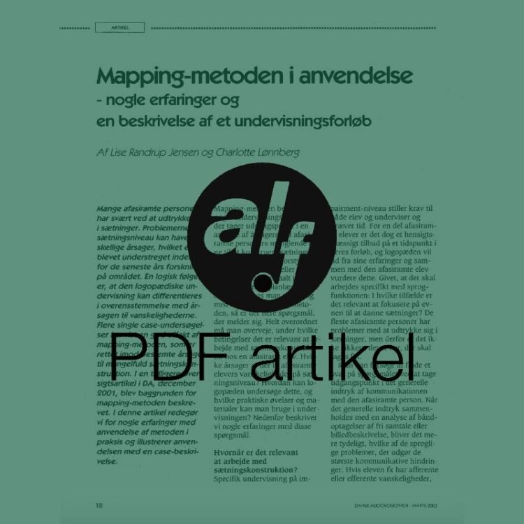 Mapping-metoden i anvendelse
