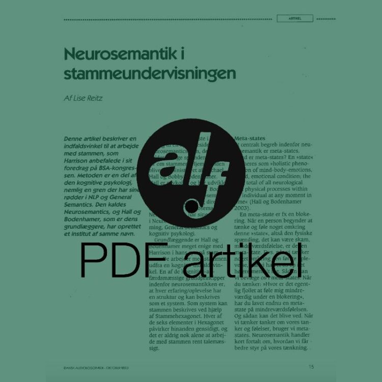 Neurosemantik i stammeundervisningen