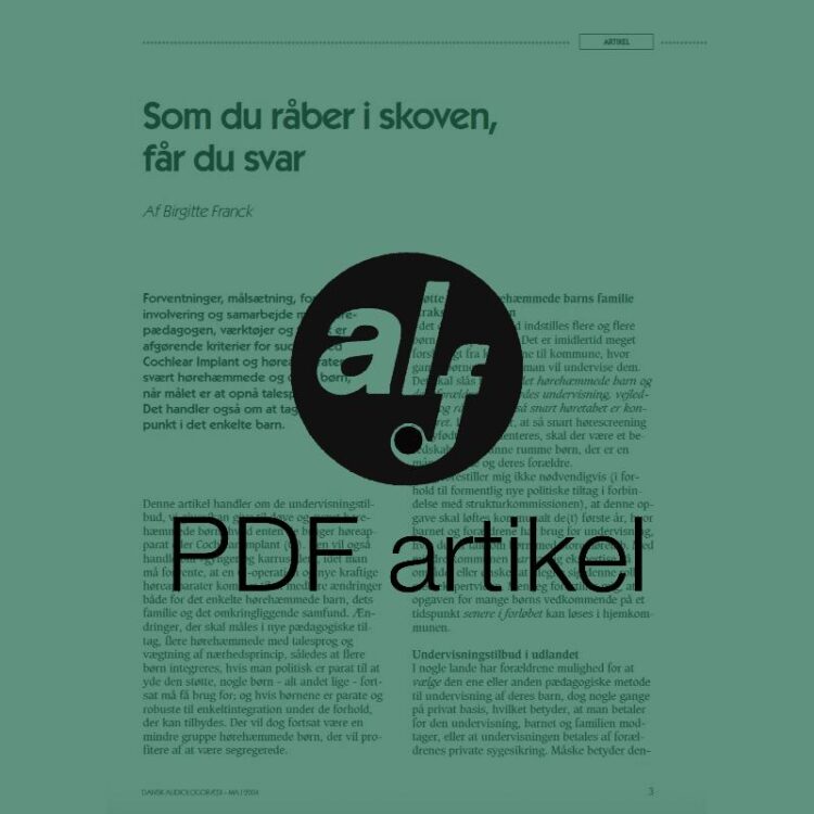 Som du råber i skoven, får du svar