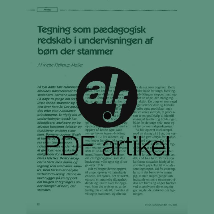 Tegning som pædagogisk redskab i undervisningen af børn der stammer